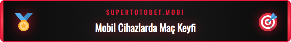 Akıllı telefon üzerinden Supertotobet Tv canlı maç izleme ekranı.